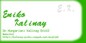 eniko kalinay business card